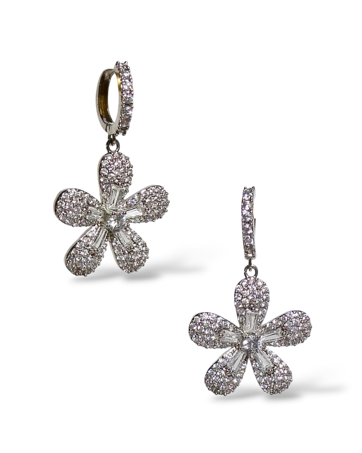 Crystal Bloom Drop Earrings
