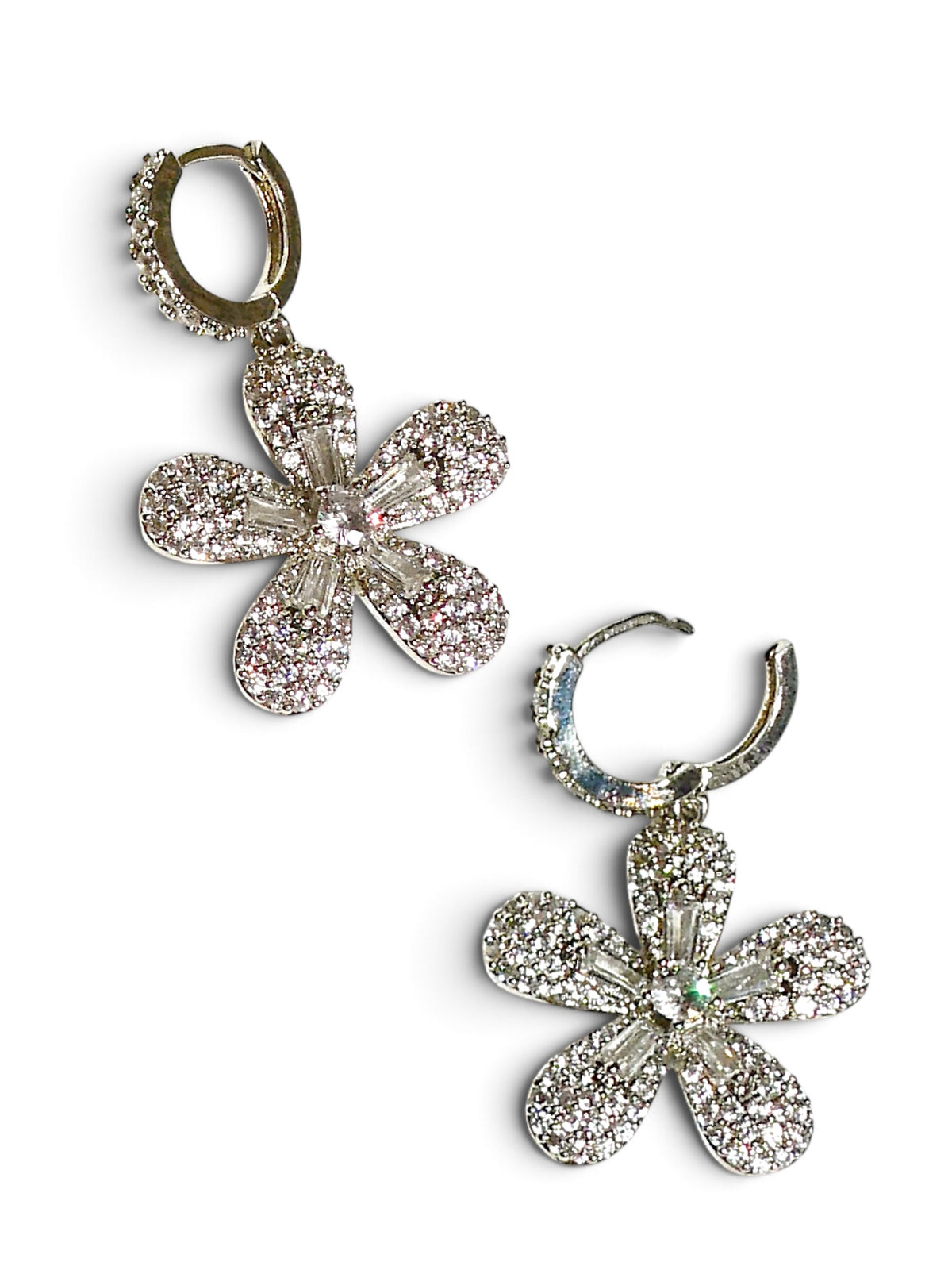 Crystal Bloom Drop Earrings