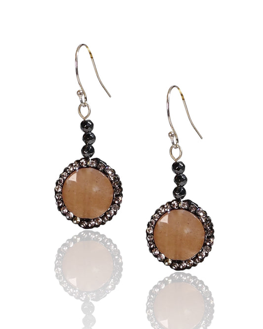 NEW Gemstone and Crystal Dangle Earrings (More Colors)