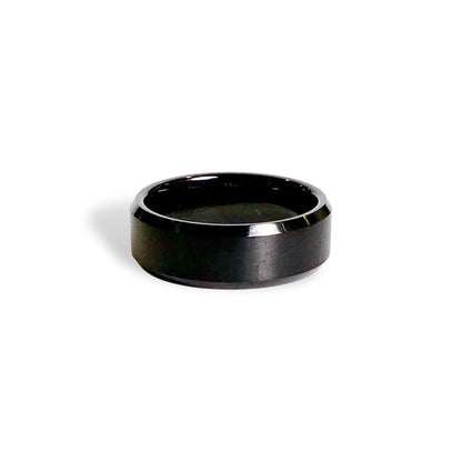 NEW Men’s Tungsten Satin Bevel Wedding Band