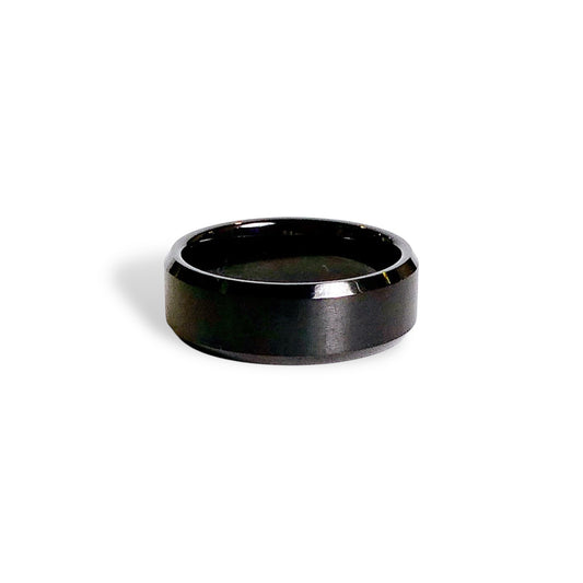 NEW Men’s Tungsten Satin Bevel Wedding Band
