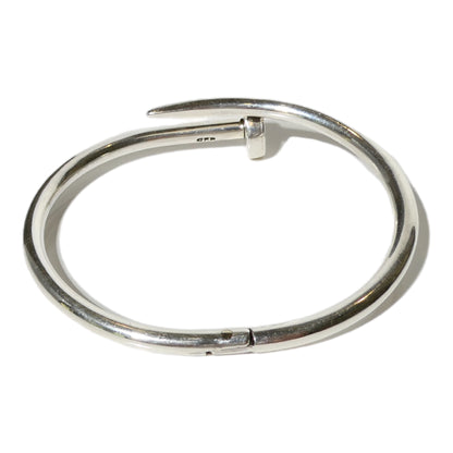 Sterling Silver Wrapped Nail Bracelet