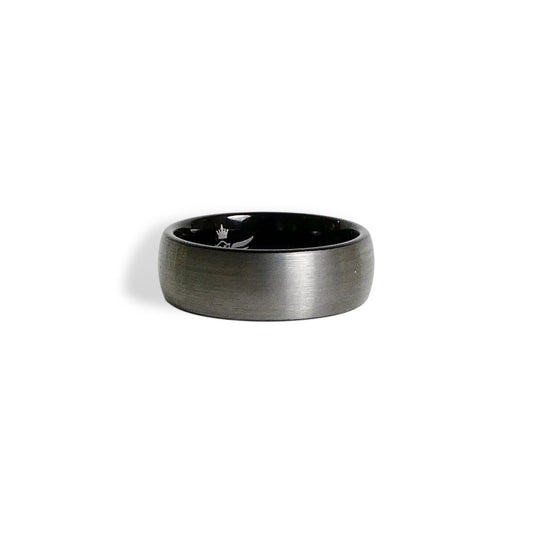 NEW Men’s Gunmetal Titanium Satin Finish Wedding Band
