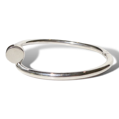 Sterling Silver Wrapped Nail Bracelet