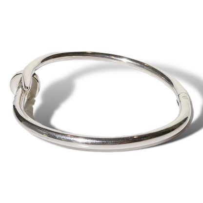 Sterling Silver Wrapped Nail Bracelet