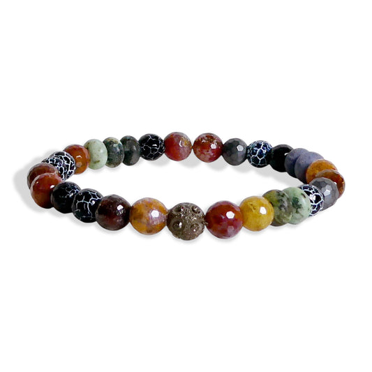 NEW Men’s Mixed Natural Gemstone Bracelet
