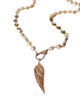 Gold and Diamond Angel Wing Pendant