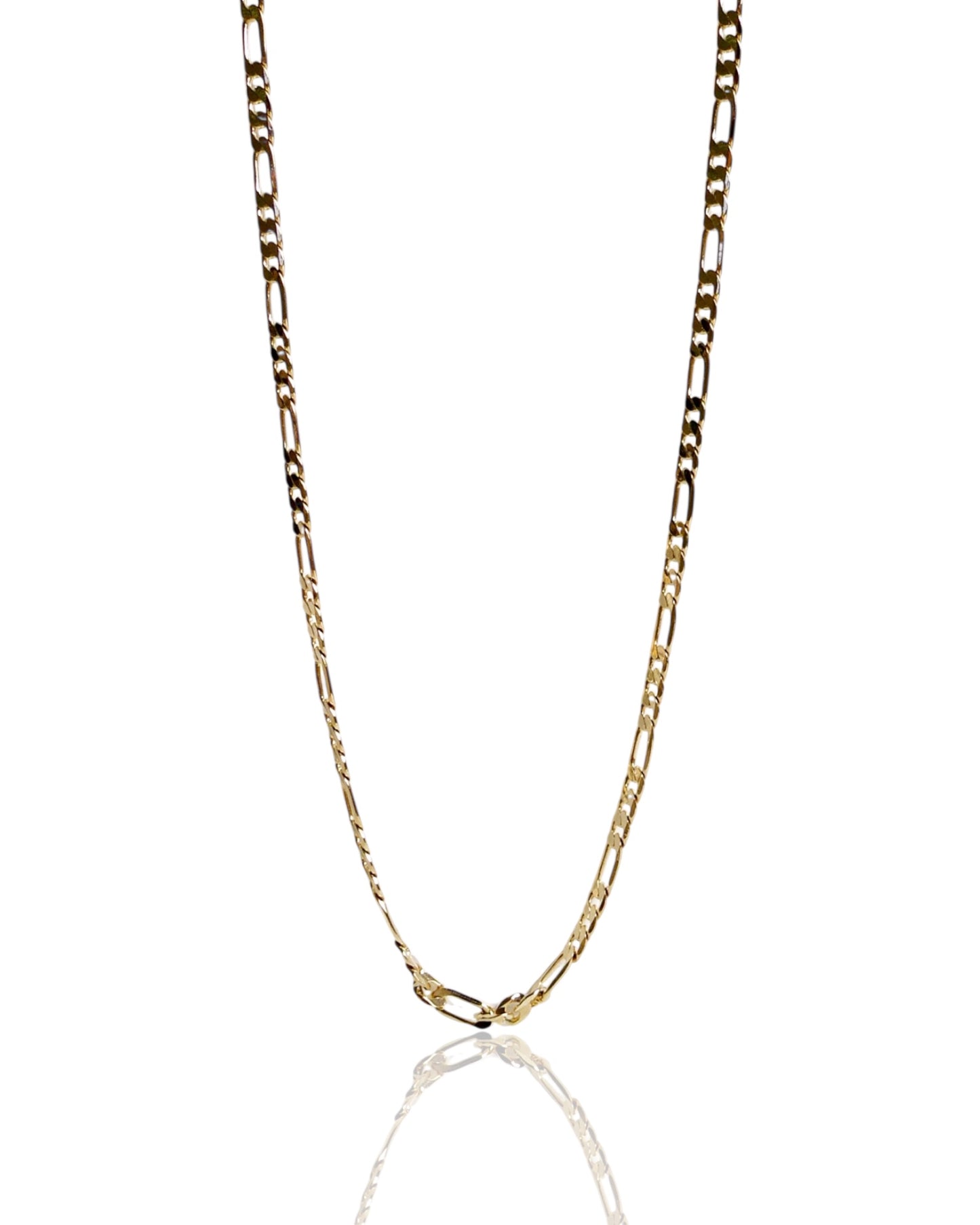 NEW Men’s Thin Gold Figaro Chain Necklace