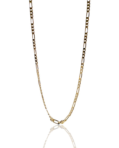 NEW Men’s Thin Gold Figaro Chain Necklace