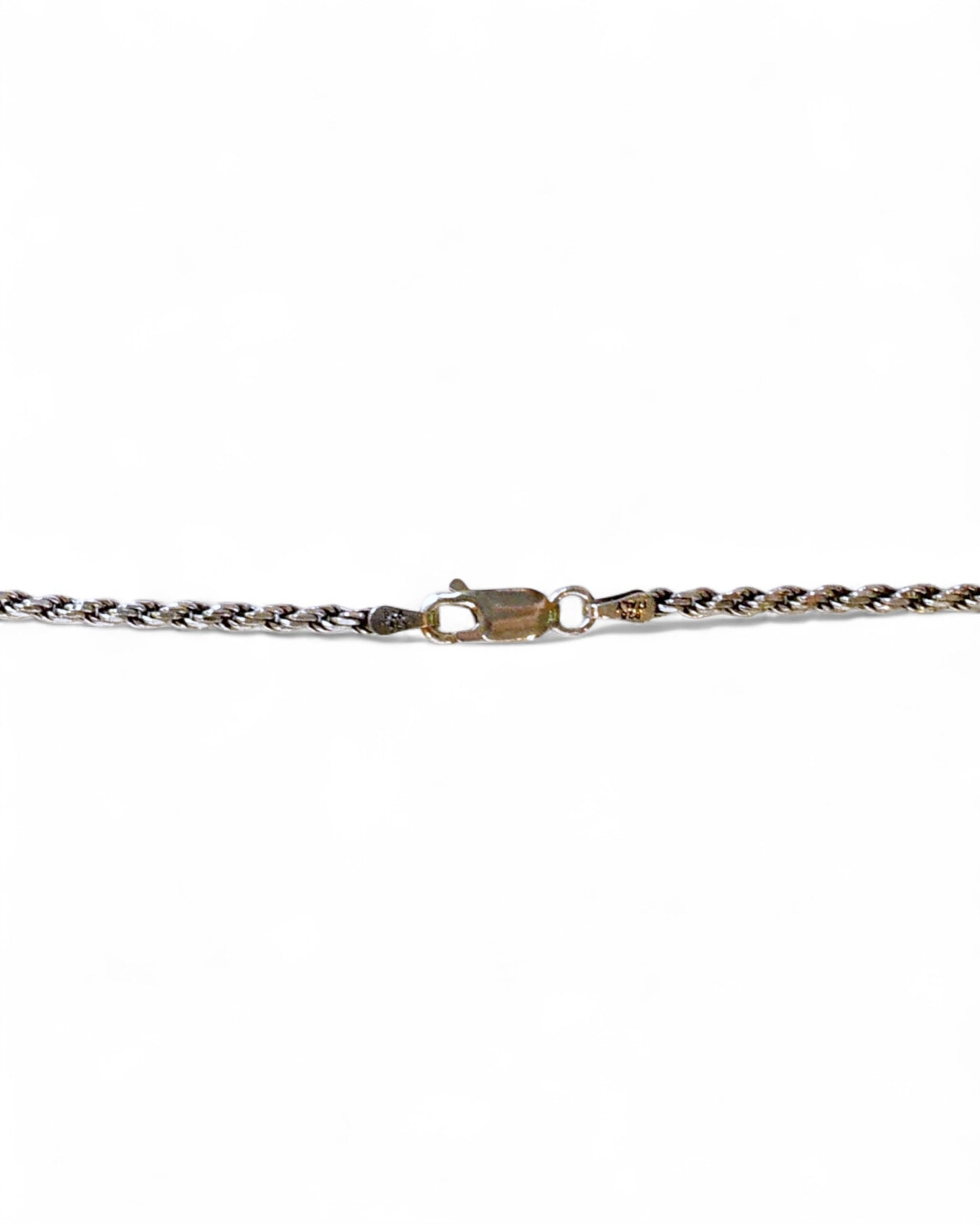 NEW Men’s Silver Twisted Rope Chain Necklace