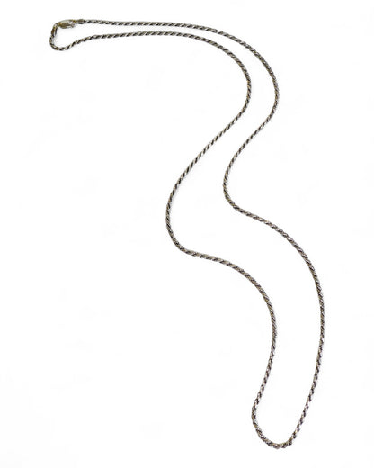 NEW Men’s Silver Twisted Rope Chain Necklace