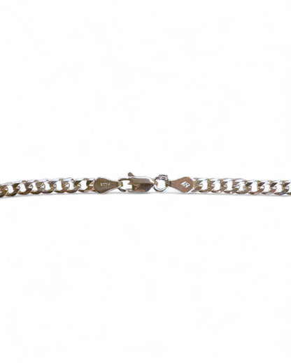 NEW Men’s Thin Sterling Silver Curb Chain Necklace