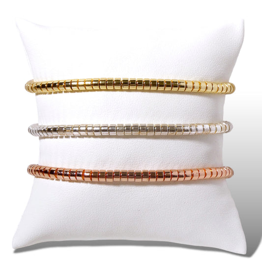 Hematite Beaded Stretch Bracelets