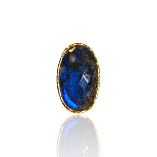 Oval Labradorite Ring