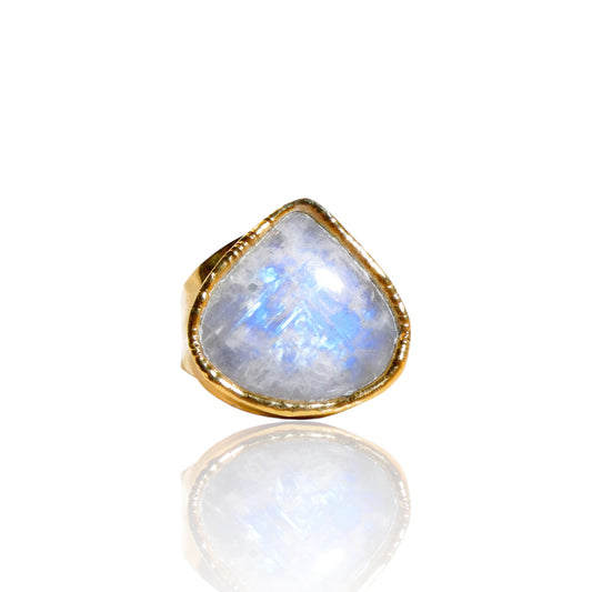 Teardrop Moonstone Ring