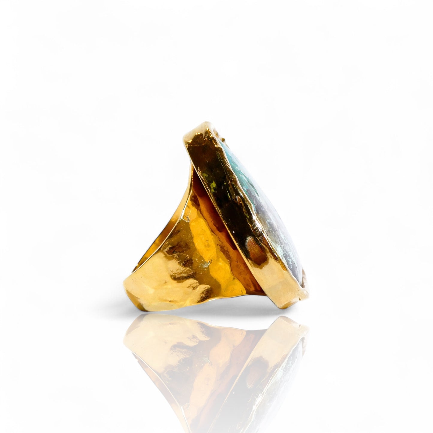 Pear Chrysocolla Ring