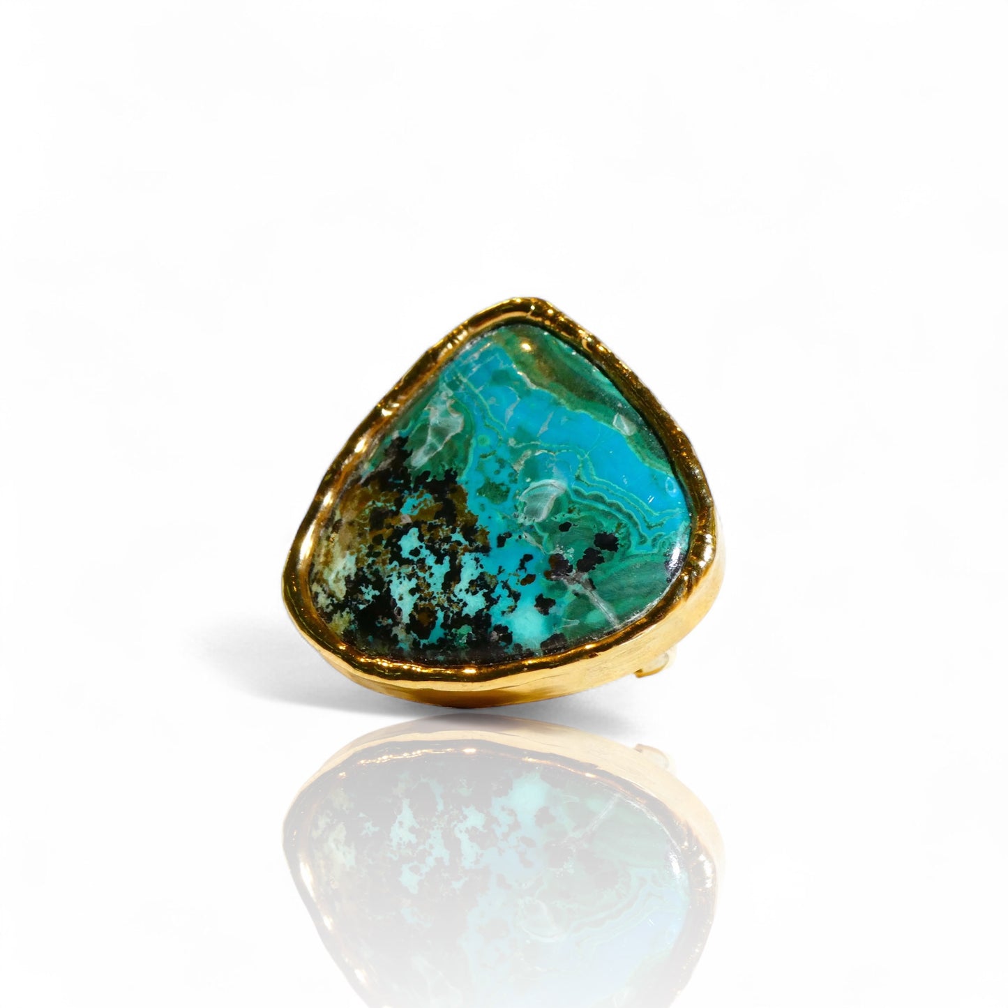Pear Chrysocolla Ring