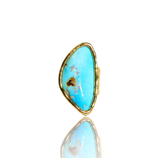 Asymmetrical Turquoise Ring