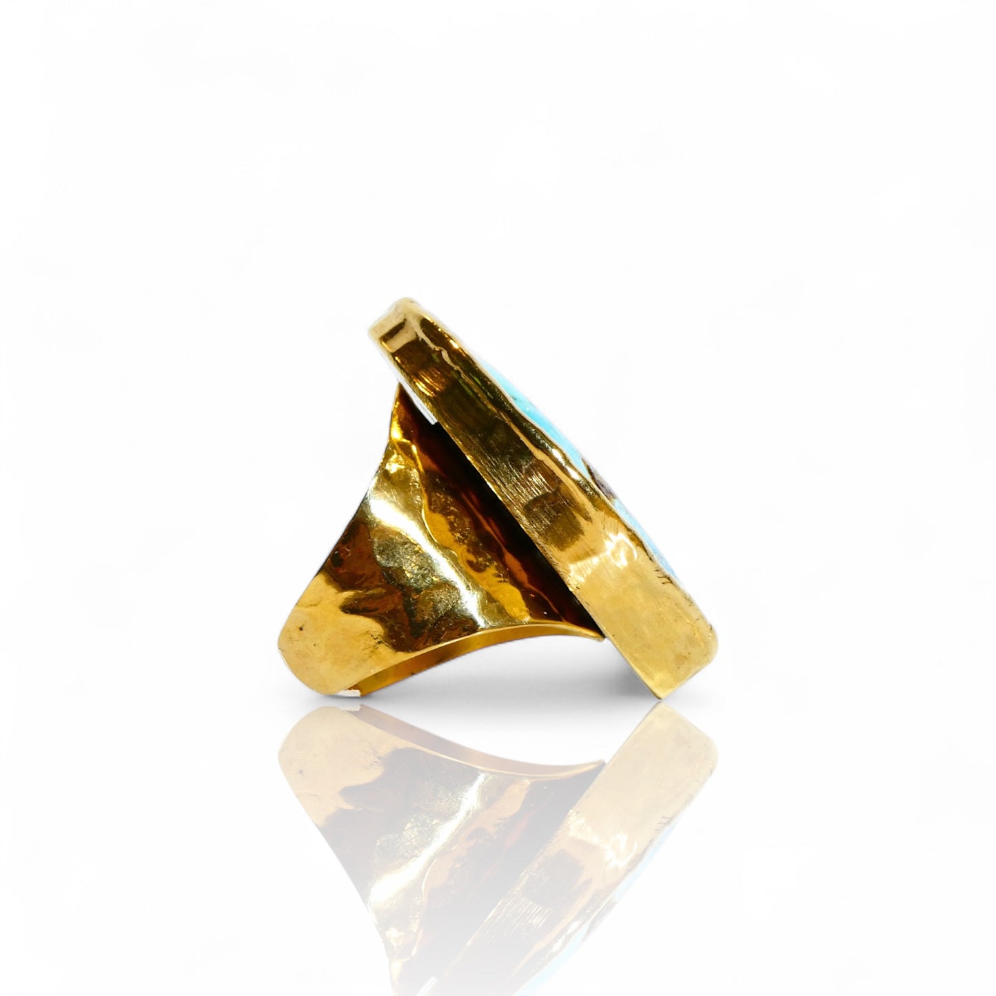 Asymmetrical Turquoise Ring