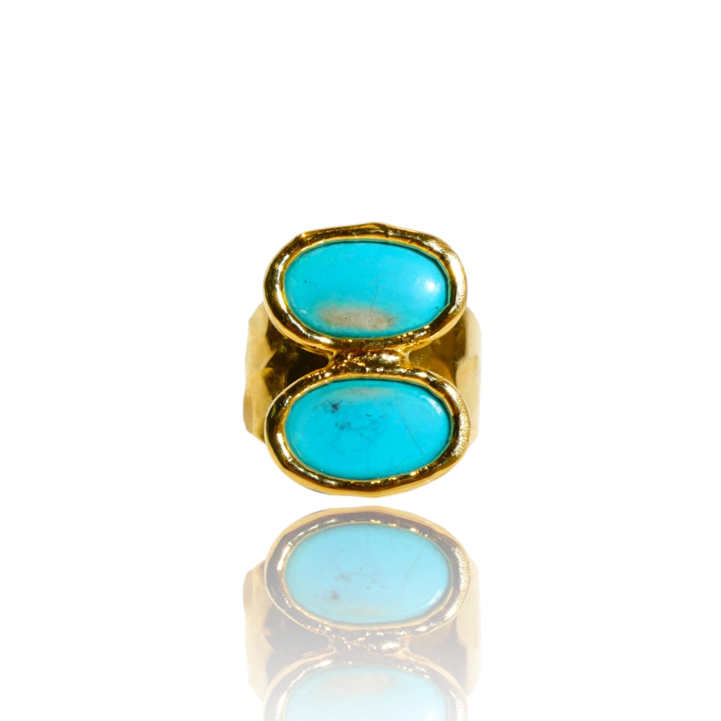Double Oval Turquoise Ring