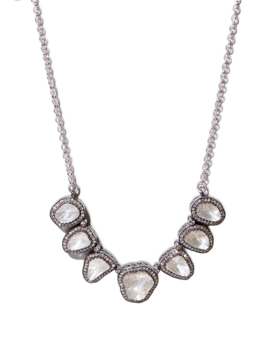 Raw Cut Diamond Necklace