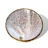 Gold Etched Floral Mother of Pearl Ring
