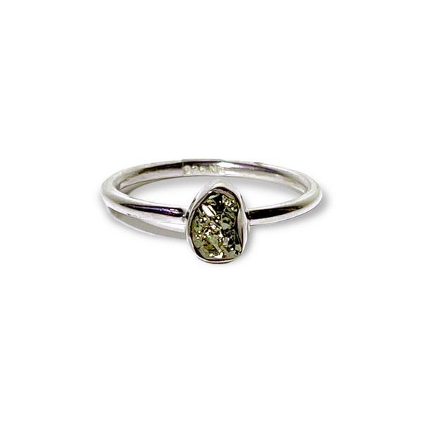 Pyrite Sterling Silver Ring