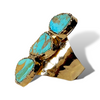 Gold Turquoise Gemstone Rings