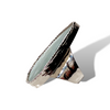 Silver Aquamarine Teardrop Ring
