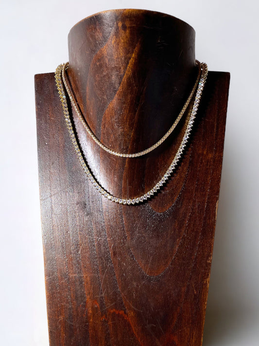 Sterling Silver Tennis Necklaces