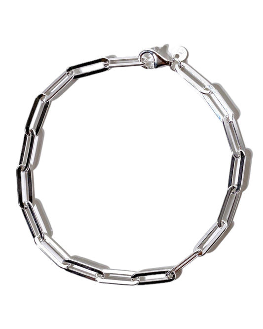 Sterling Silver Paperclip Chain Bracelet