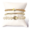 Natural Opal Gemstone Bracelets with Opal Centerpiece