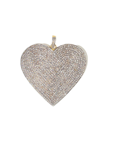 Large Pave Diamond Pendant