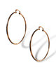 Large Sterling Silver Etched Hoops with Gold overlay