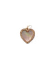 14K Gold Mother of Pearl Heart Charm