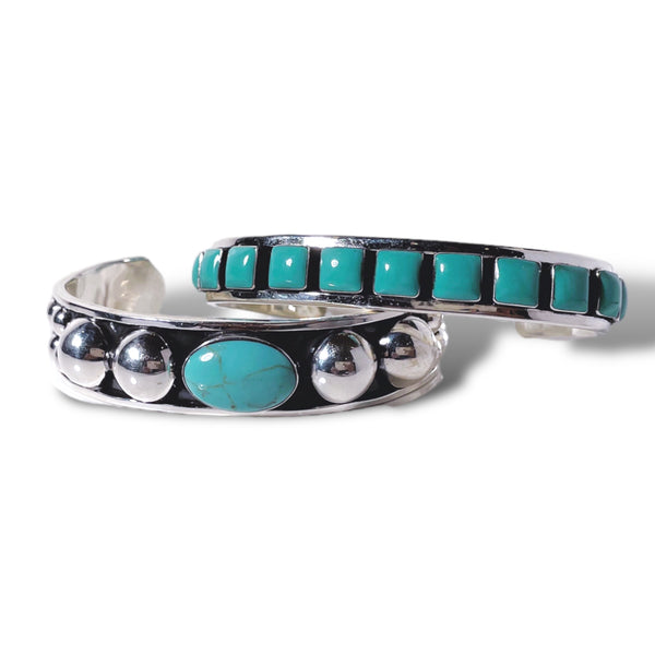 Sterling Silver Turquoise Cuffs